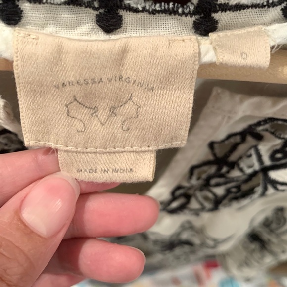 Cream and black embroidered Vanessa Virginia top - Picture 4 of 5